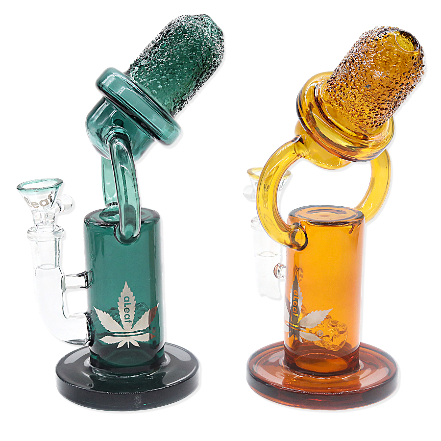 Aleaf "THE MIC" BENT Neck Waterpipe (AL2123) | 10 inches | Assorted Colors product image